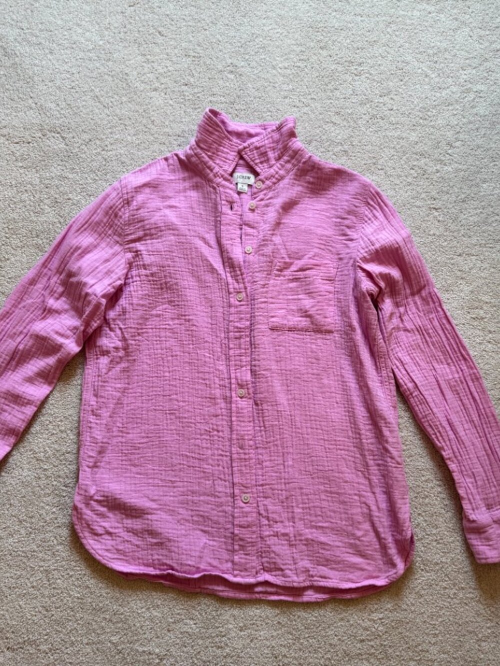 NWOT! J Crew Women's Gauze Button-Up Shirt - Size S - Picture 2 of 6